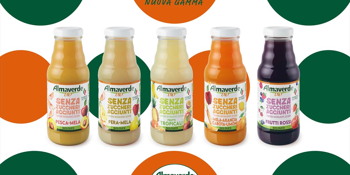 Almaverde Bio, arriva la nuova linea di bevande Fruttagel